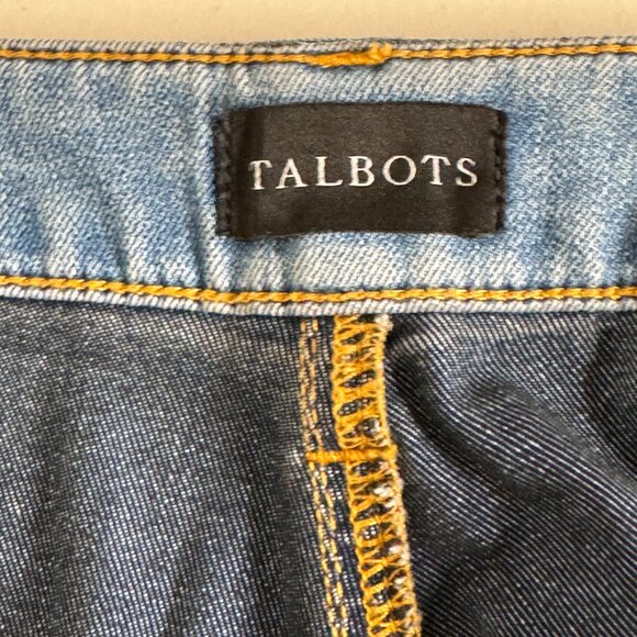 NWT Talbots Jeans Woman's 16W Plus Denim High Waist Straight Leg Denim - Picture 8 of 15
